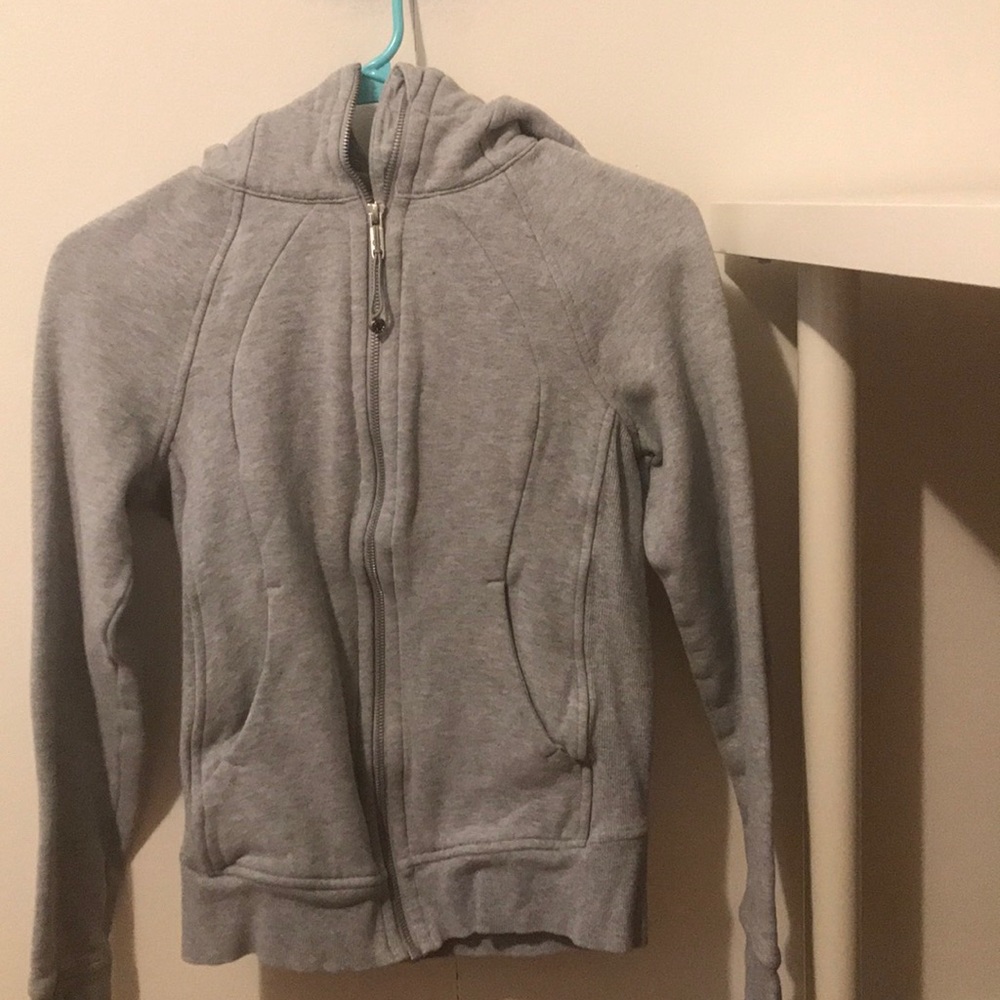 Grey lululemon scuba hoodie